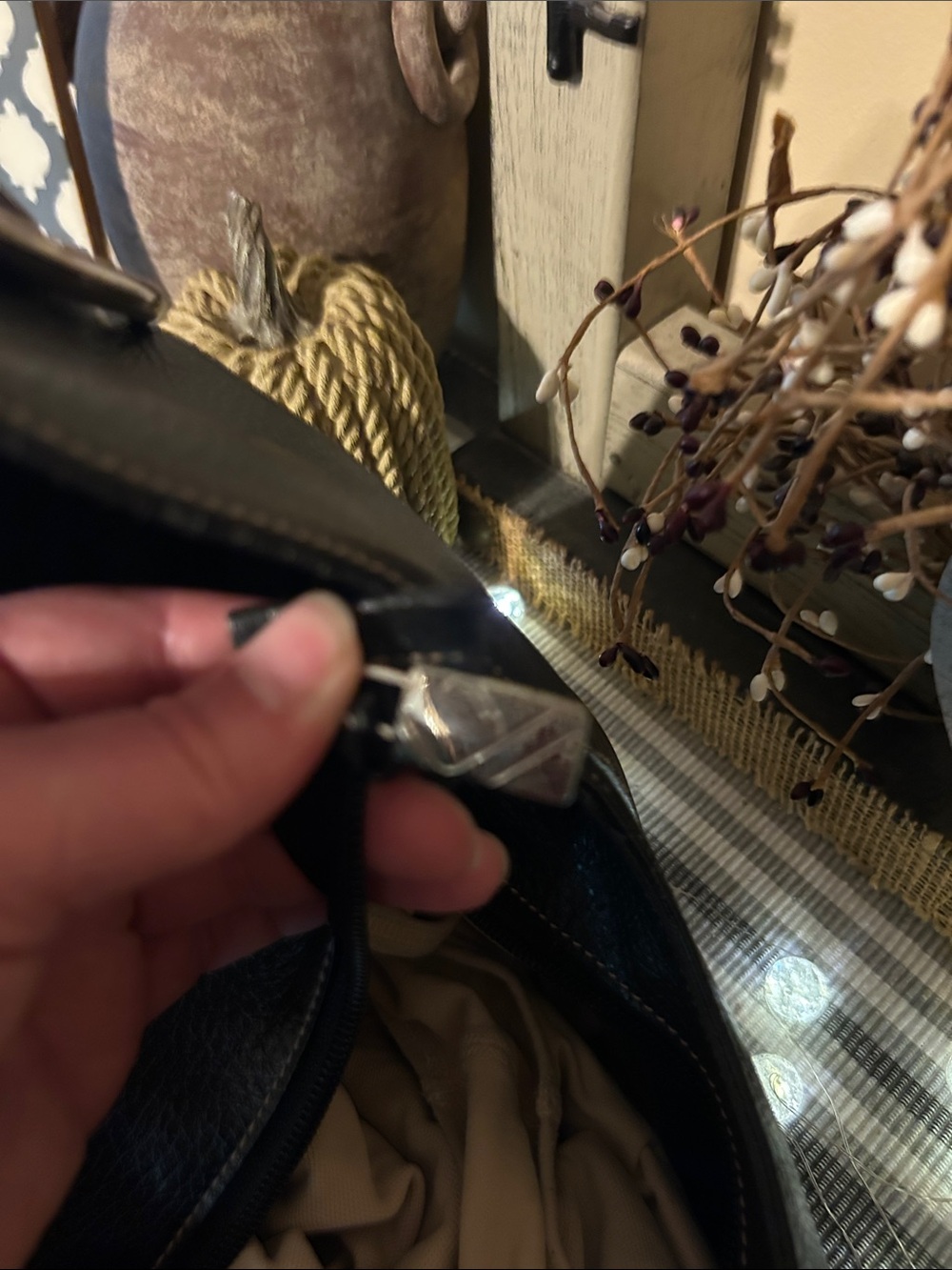 Furla Black Pebbled Leather Shoulder Bag - Picture 6 of 8
